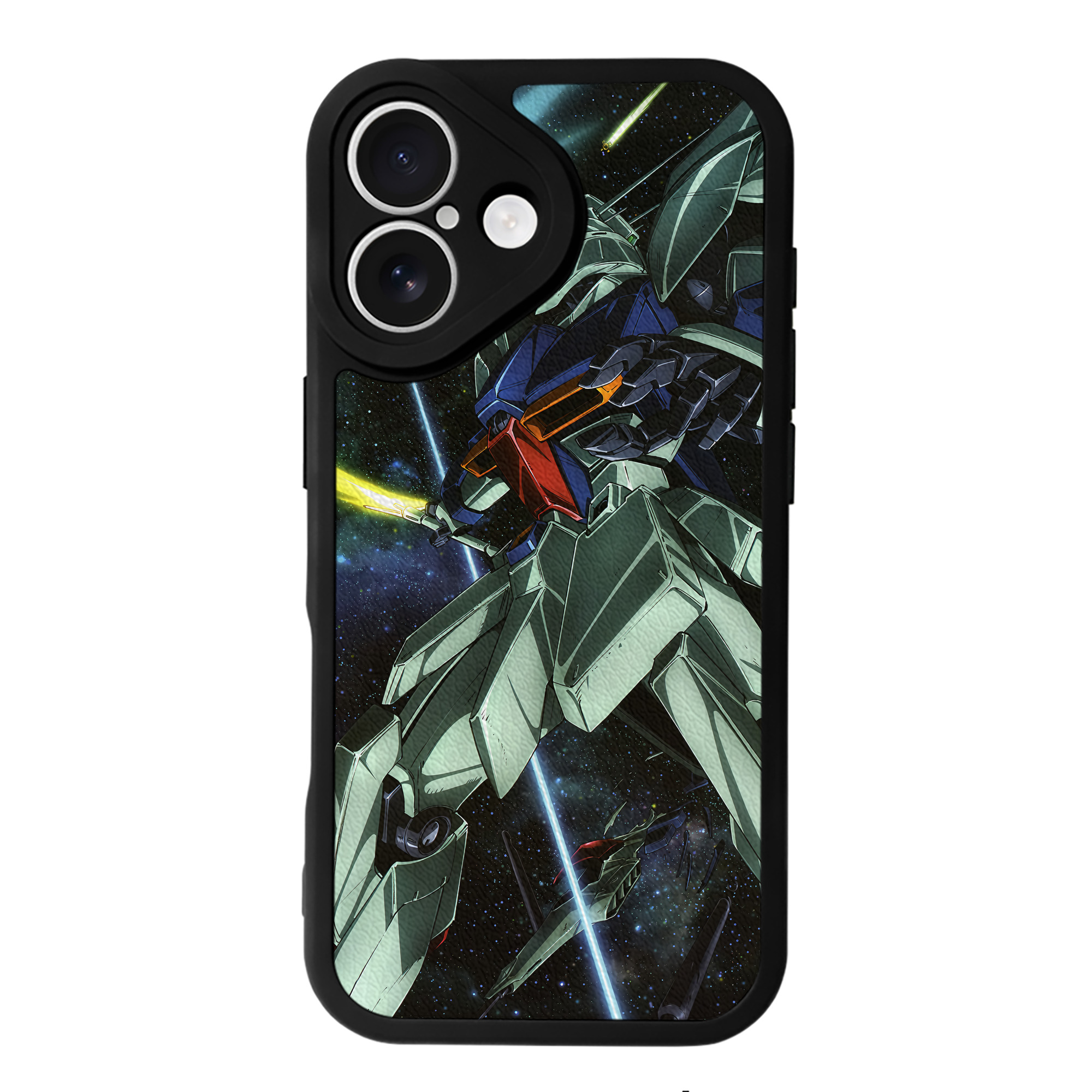 （画像用） 機動戦士ガンダム Mobile Suit Gundam 【iPhone 16シリーズ対応】シリコンスマホケース（レザー調） 材質：シリコン